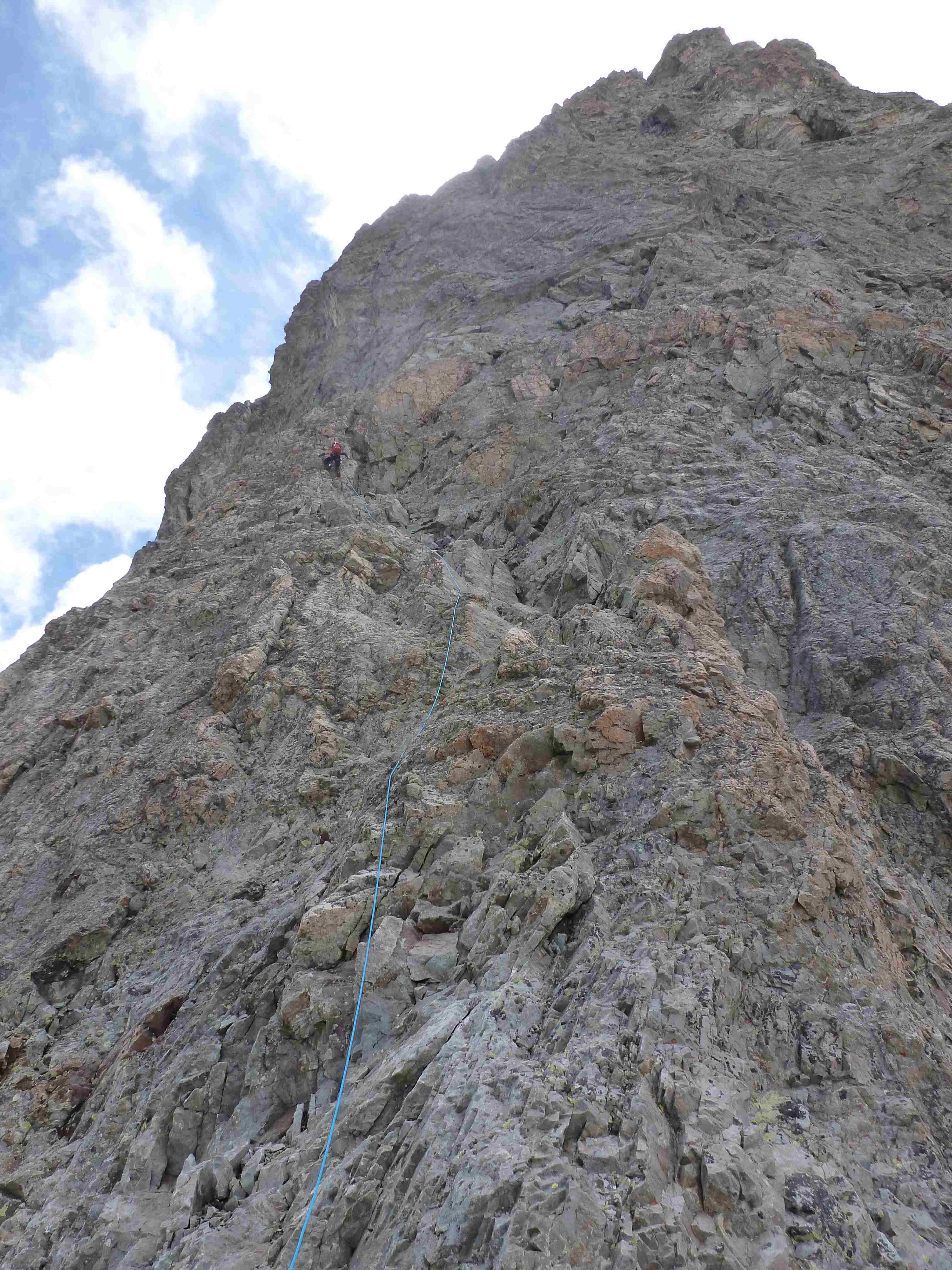 Dans la face nord du Pelvoux