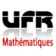 UFR math