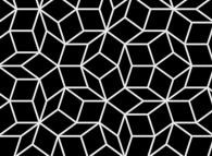The construction process of an aperiodic Penrose tiling -a zoom in on the aperiodic Penrose tiling- 