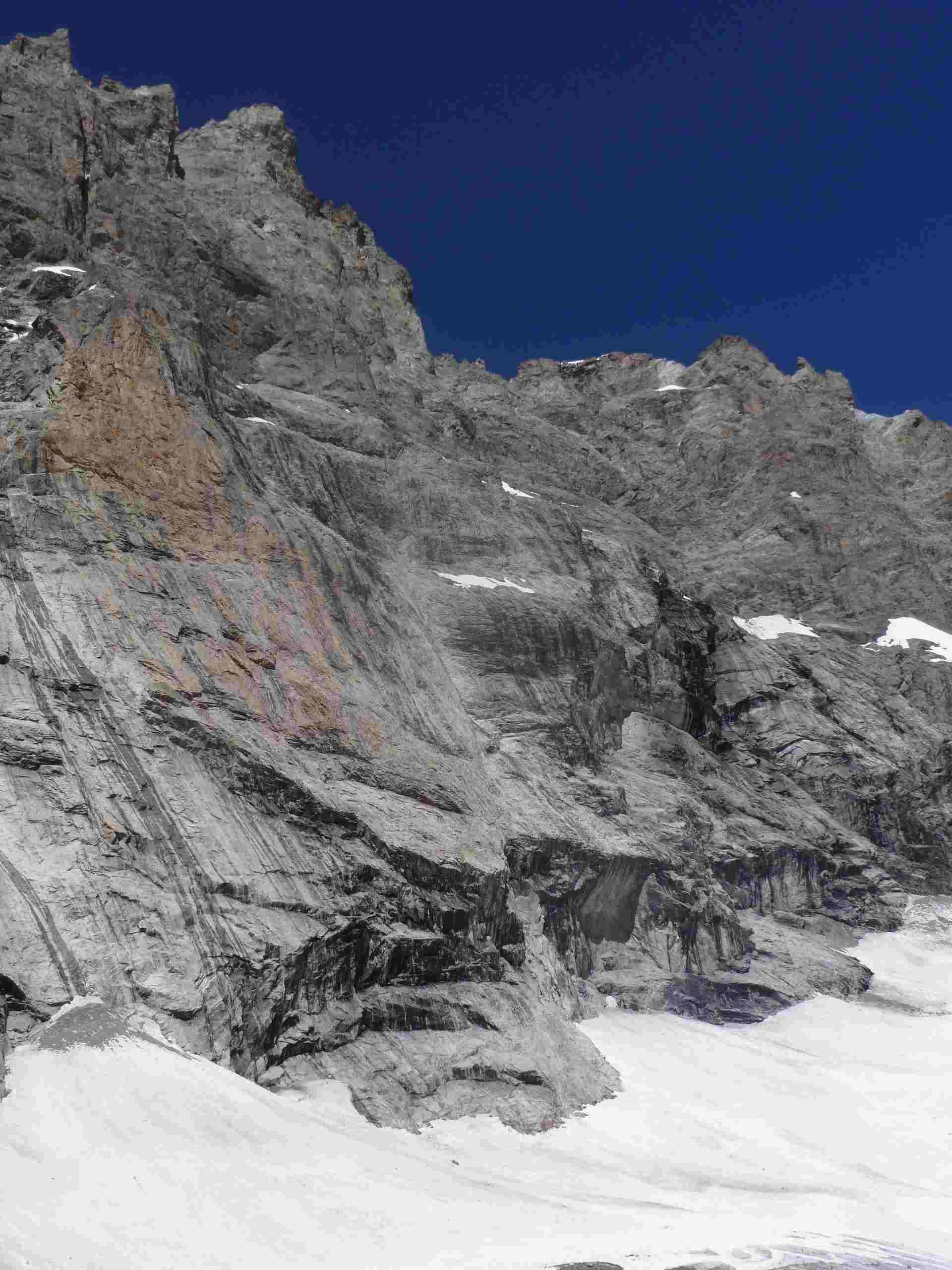 Face sud du Doigt de Dieu � la Meije