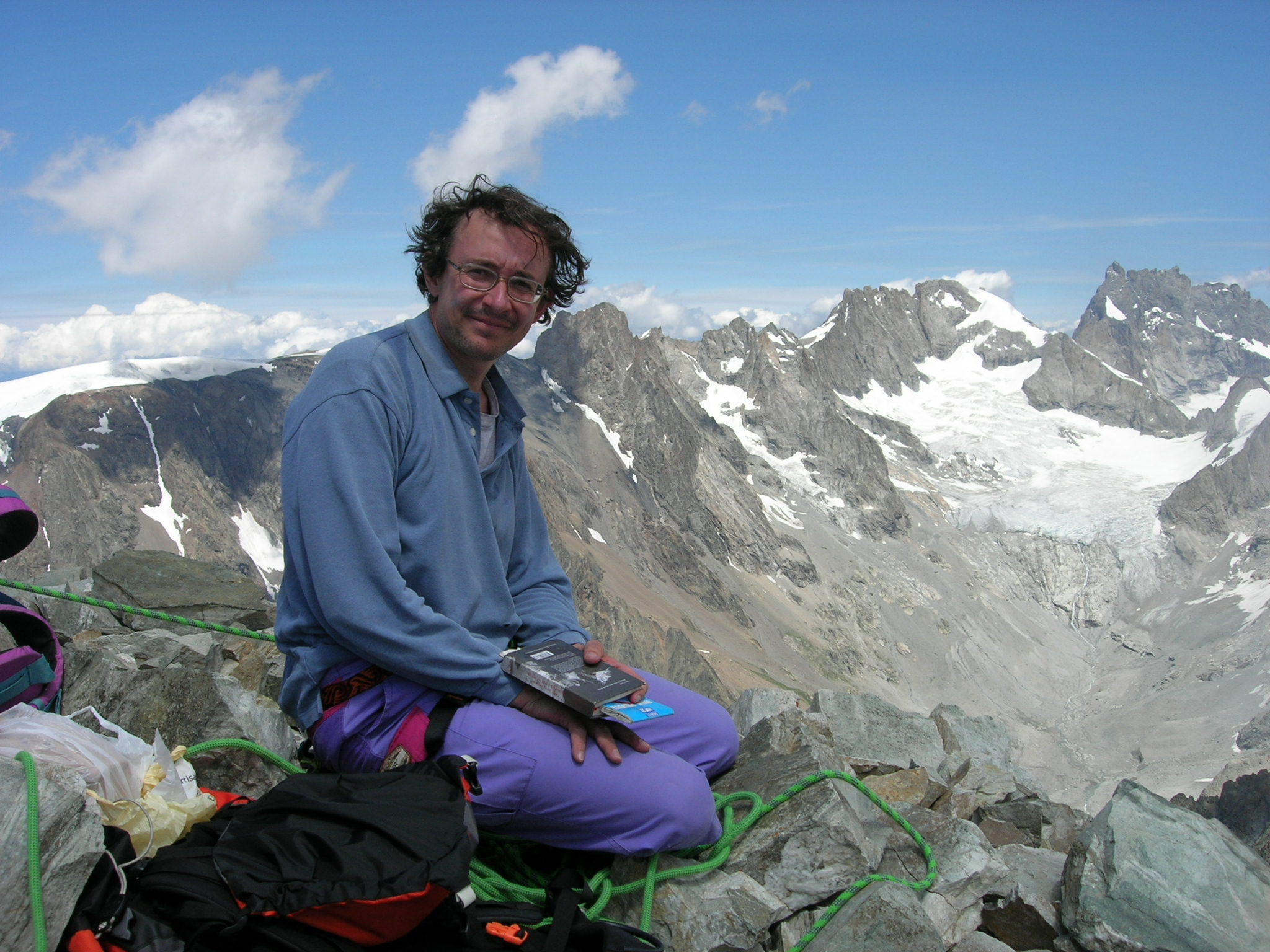 Au sommet de l'Aiguille du Plat de la Selle