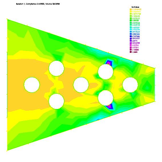 initial shape of a cantilever