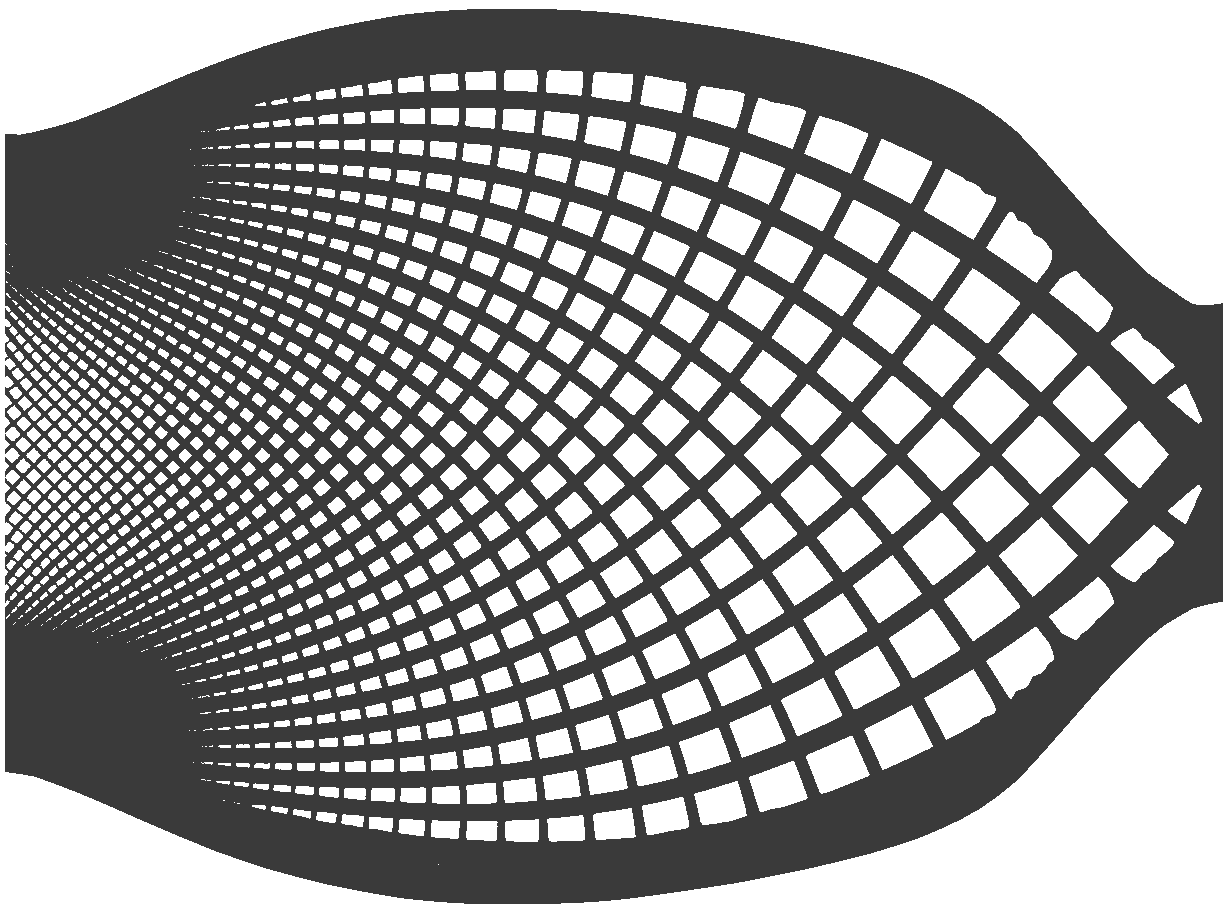 2d optimized cantilever with microstructures